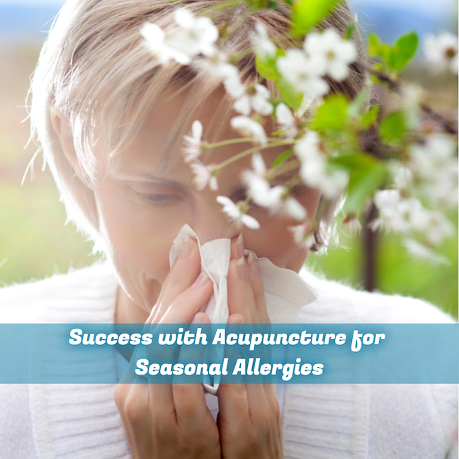 Success with Acupuncture for Seasonal Allergies blog pic